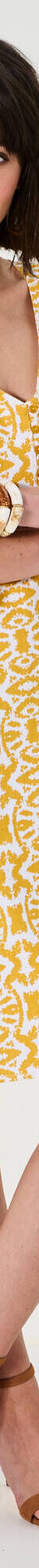 Robe courte évasée, imprimé ikat (miel / blanc) Robe courte évasée, imprimé ikat (miel / blanc)